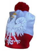 Czapka zimowa Polska drukowana D04
